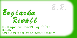 boglarka rimpfl business card